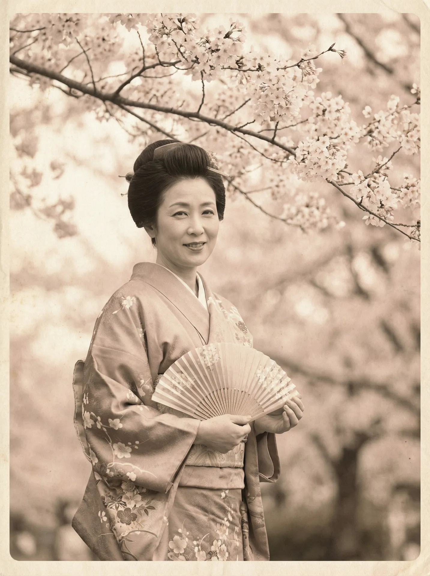 一位持扇的优雅 小宝探花 - 一品探花专题，人气内容持续更新 在樱花树下的复古写真